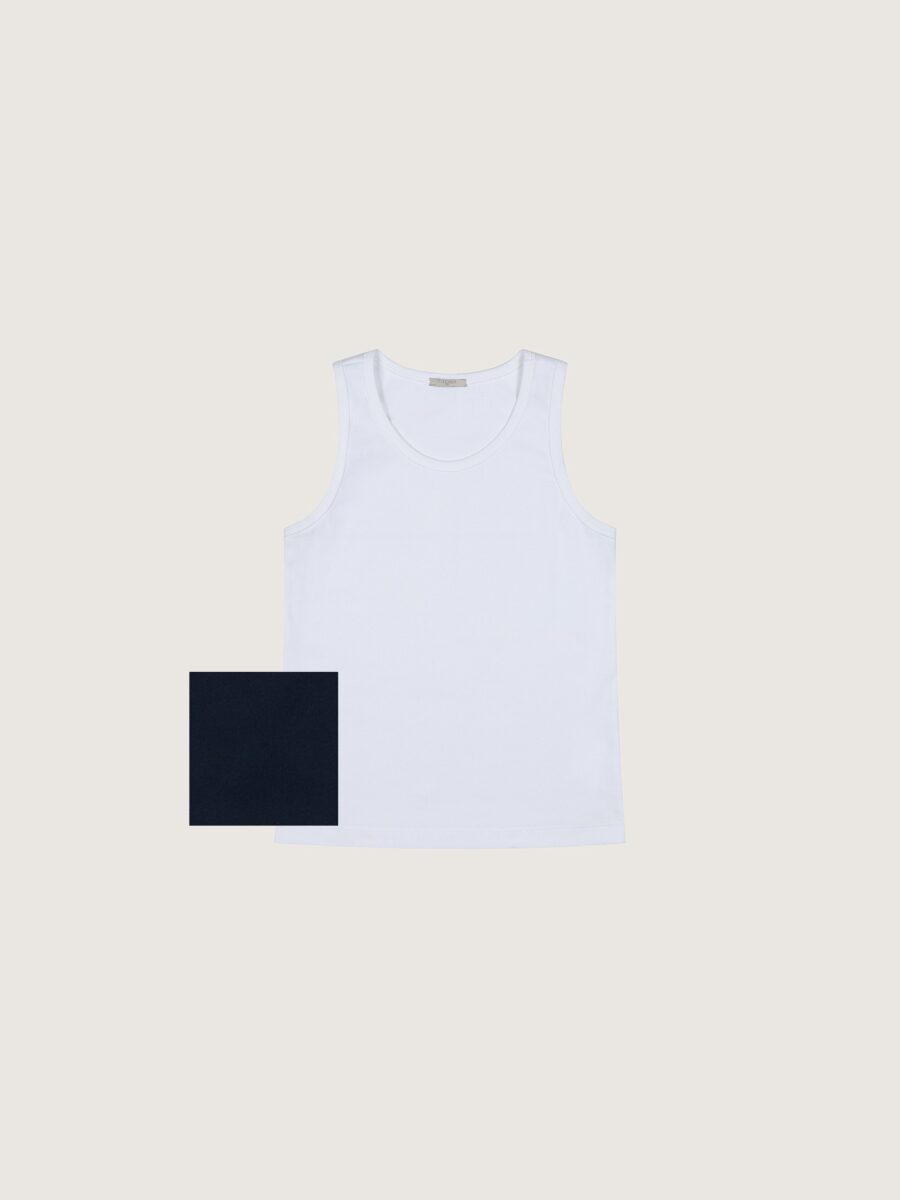Woman tank top, blu navy