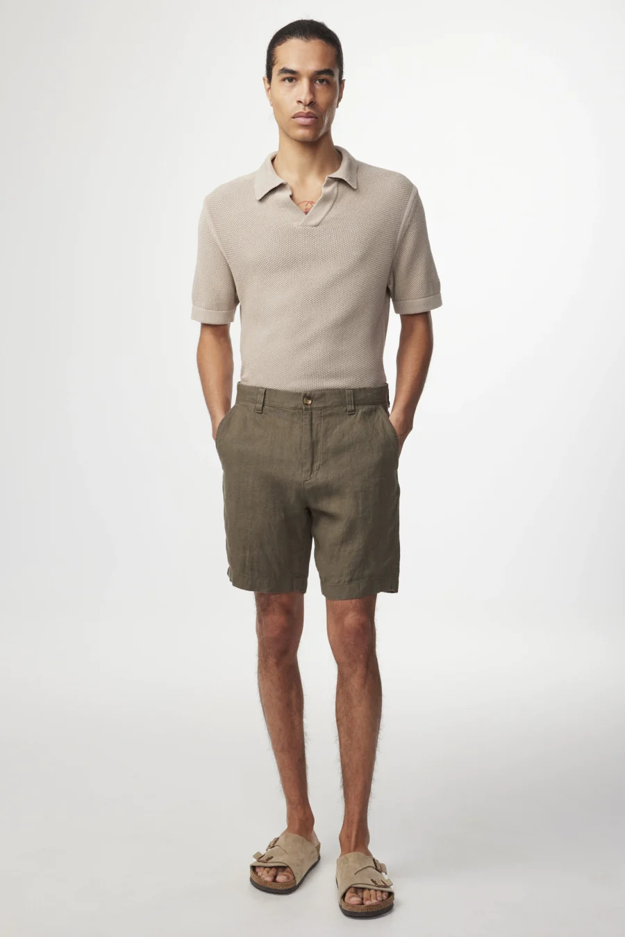 Crown Shorts 1195 (khaki army) - Billede 4
