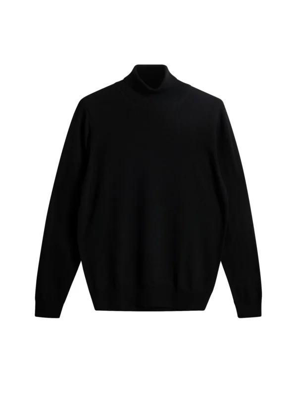 Kaden Merino Turtleneck, Black