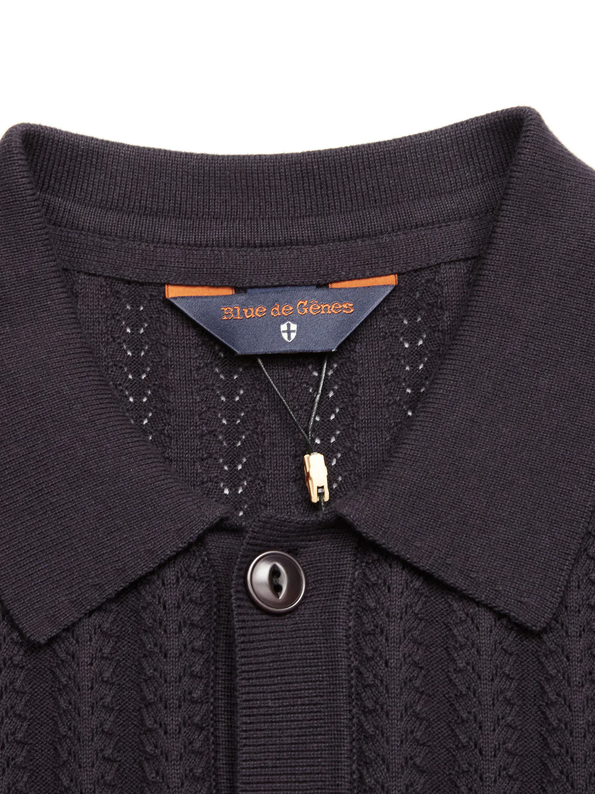 Compra Open Polo Knit, Dark Navy - Billede 3