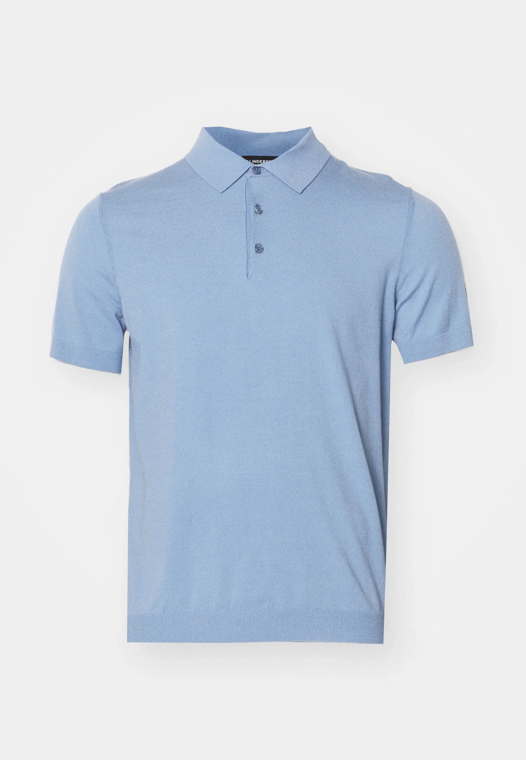 Ridge Knitted Polo, Rain Washed