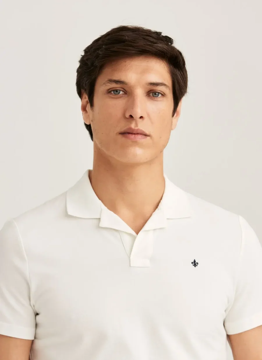 Dylan Piqué Shirt, Off White - Billede 4
