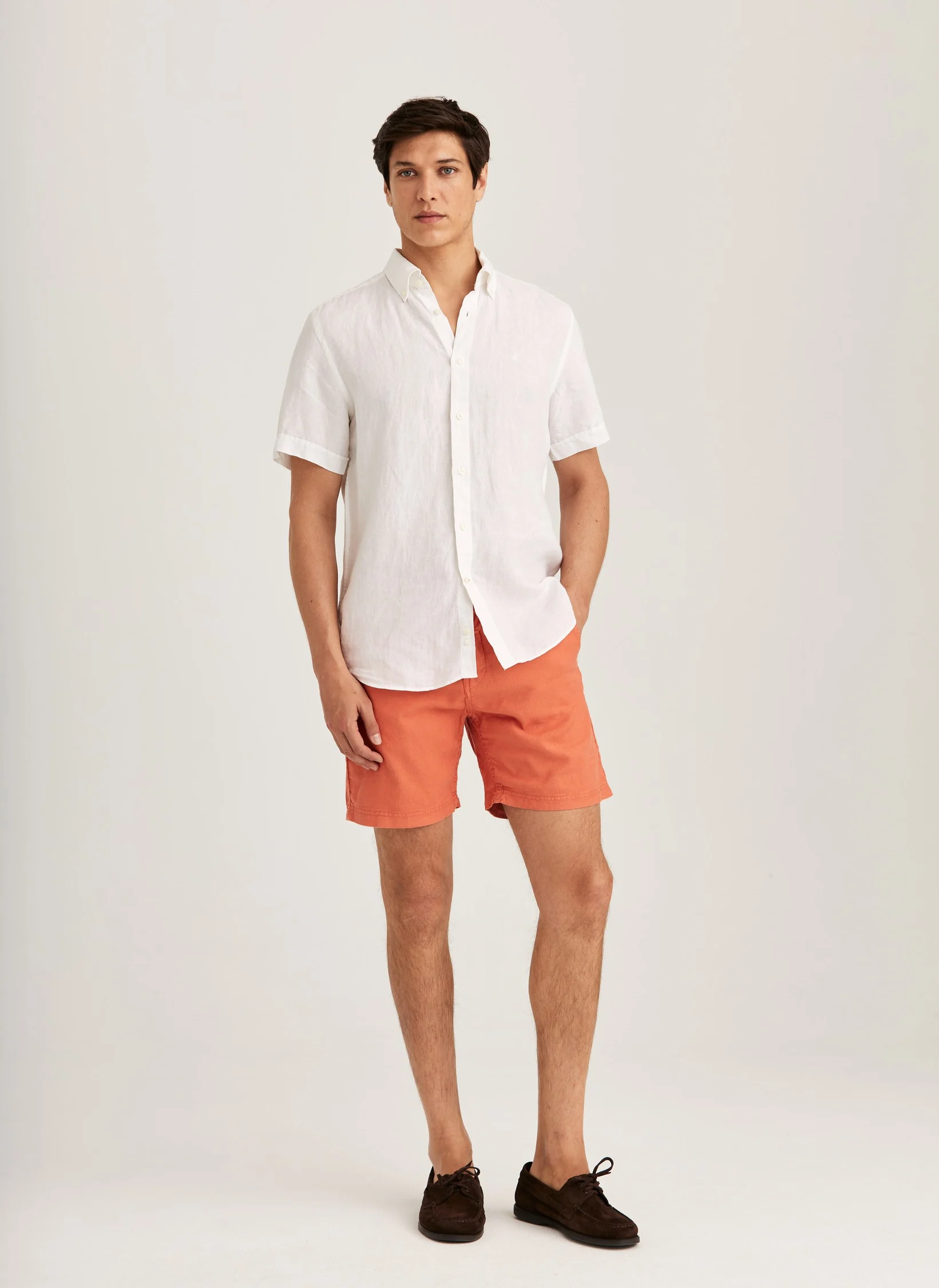 Fenix Linen Shorts, Orange - Billede 2