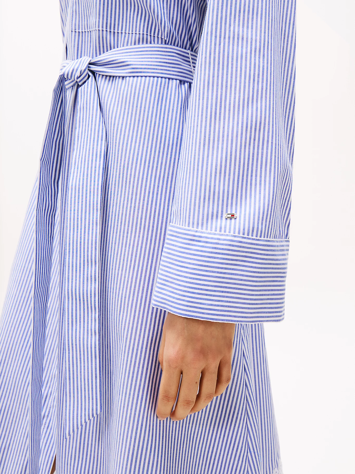 Broderie Anglaise CO Shirt Dress, Classic Ithaca/Cobalt Blue - Billede 5