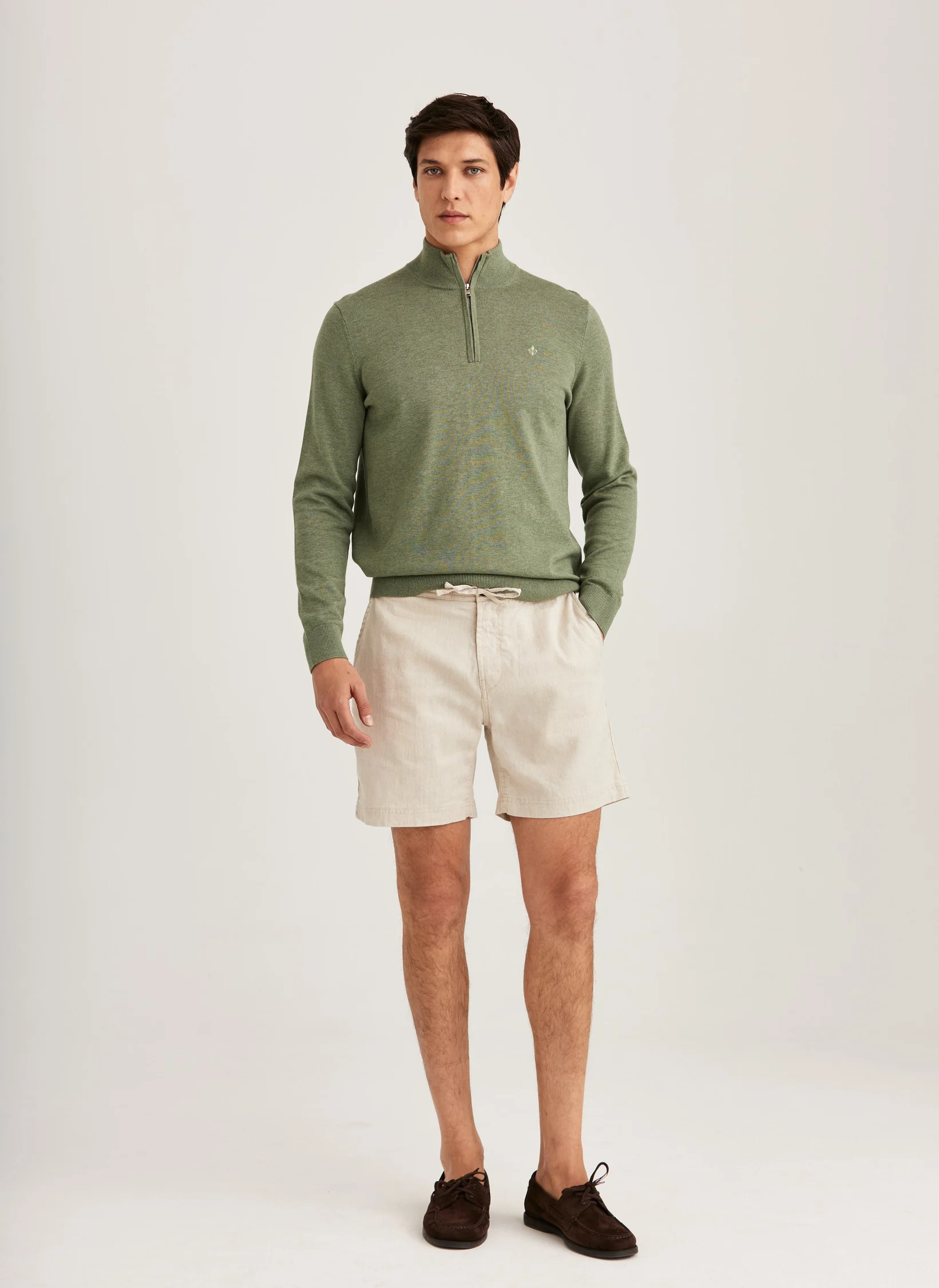 Fenix Linen Shorts, Off White - Billede 2