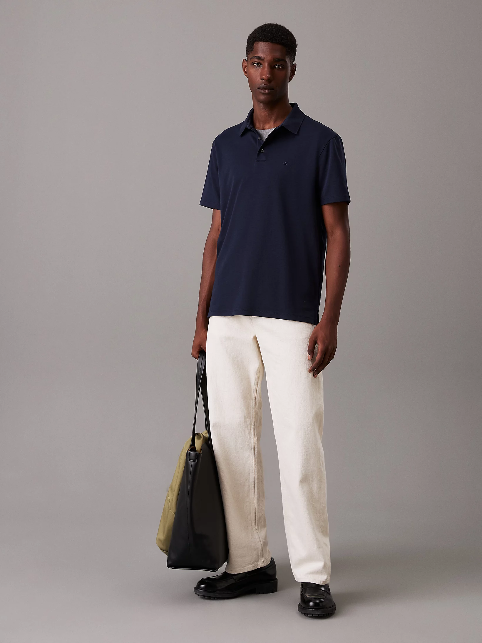 SS Supima Chest Emb Polo, Dark Sapphire - Billede 4