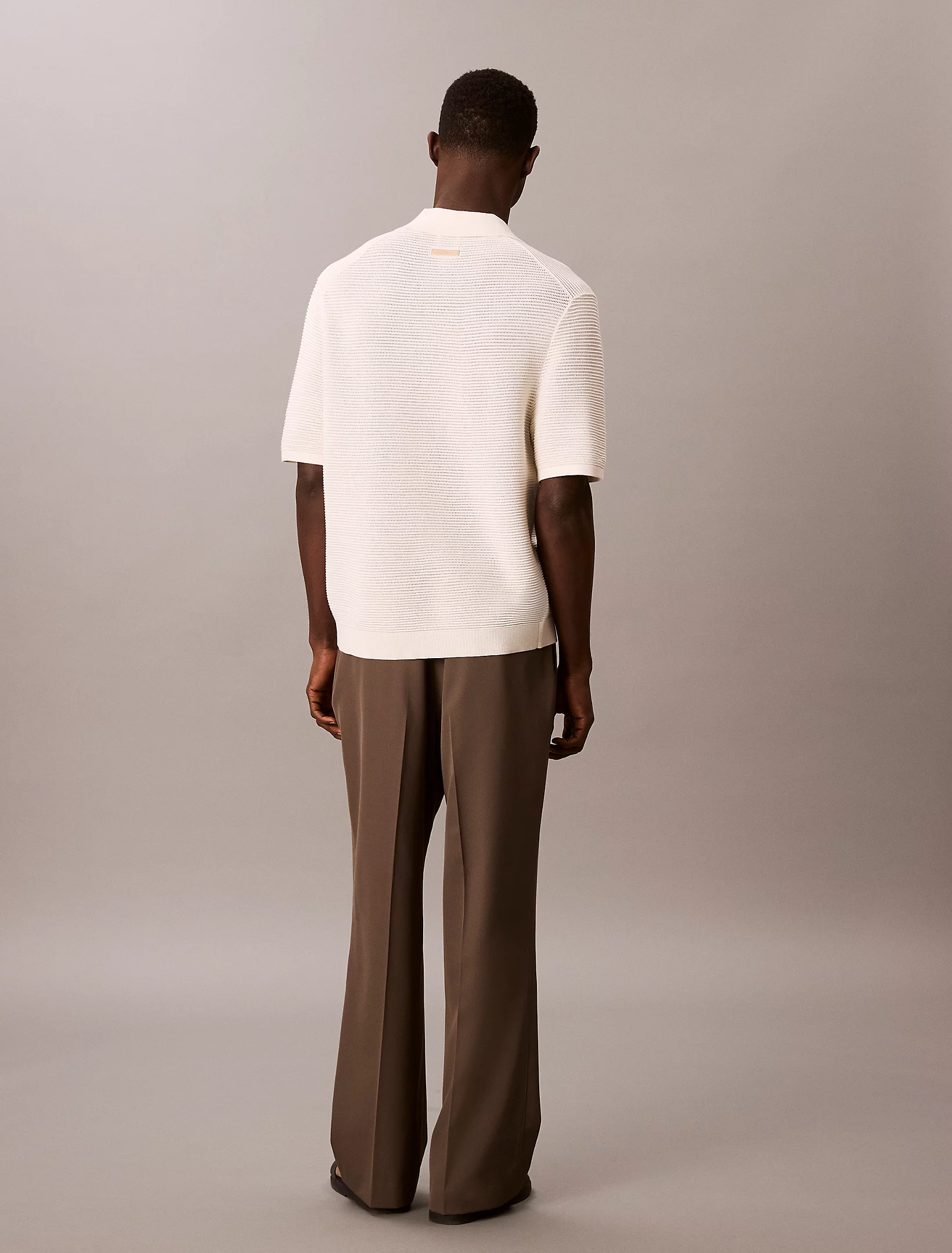 SS SNOWY TECH KNIT JOHNNY COLLAR, Tofu - Billede 7