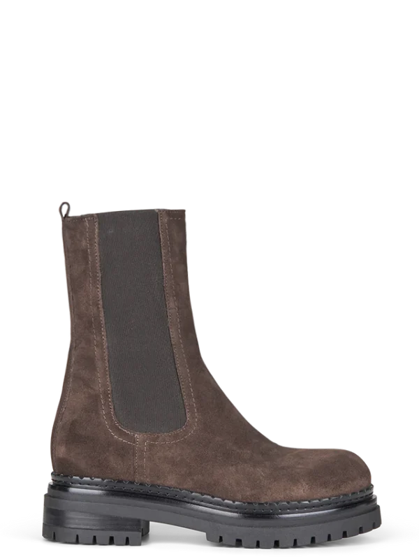Velvet Boot, Brown Suede