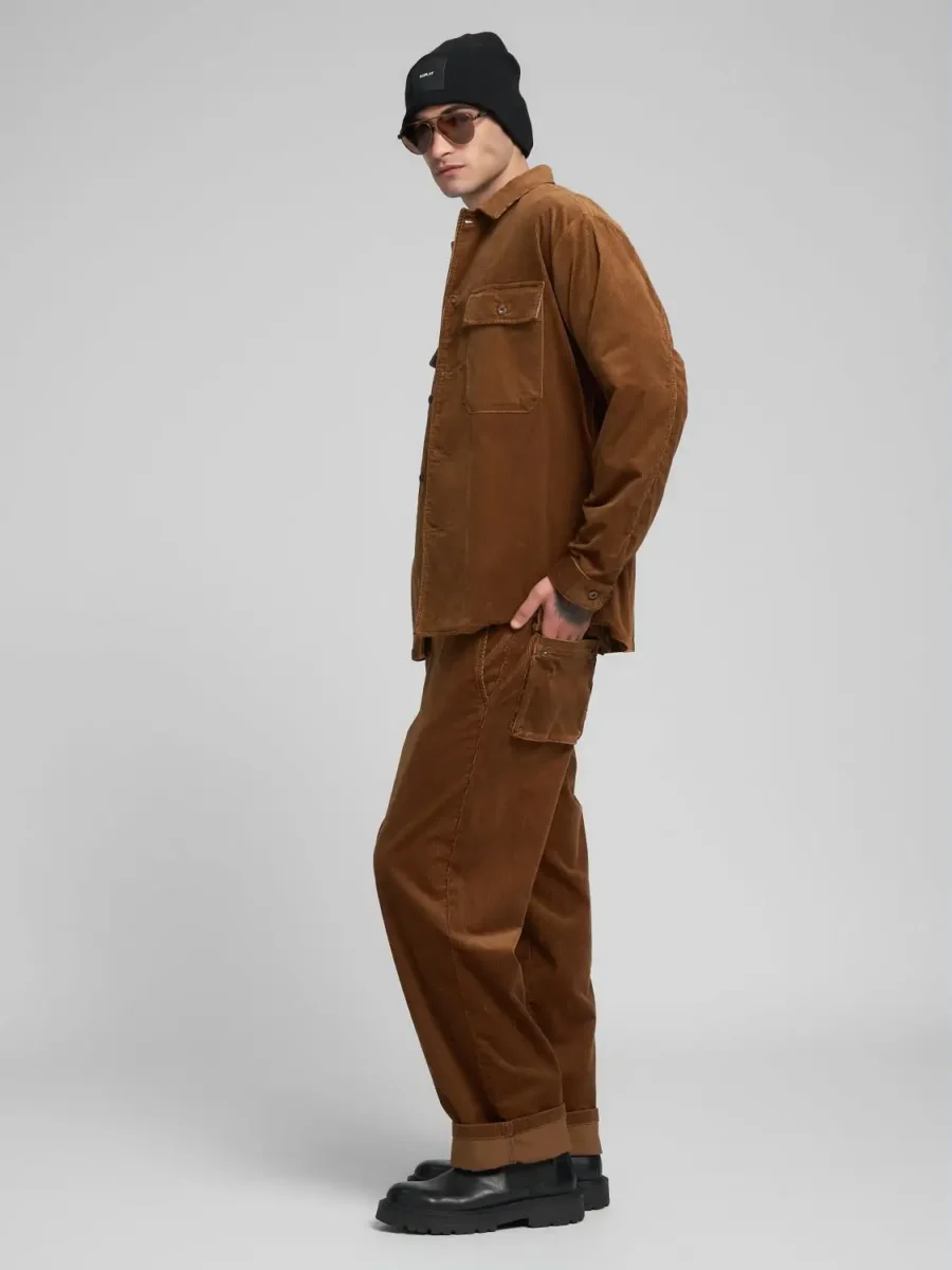 Corduroy Overshirt, Brandy - Billede 4