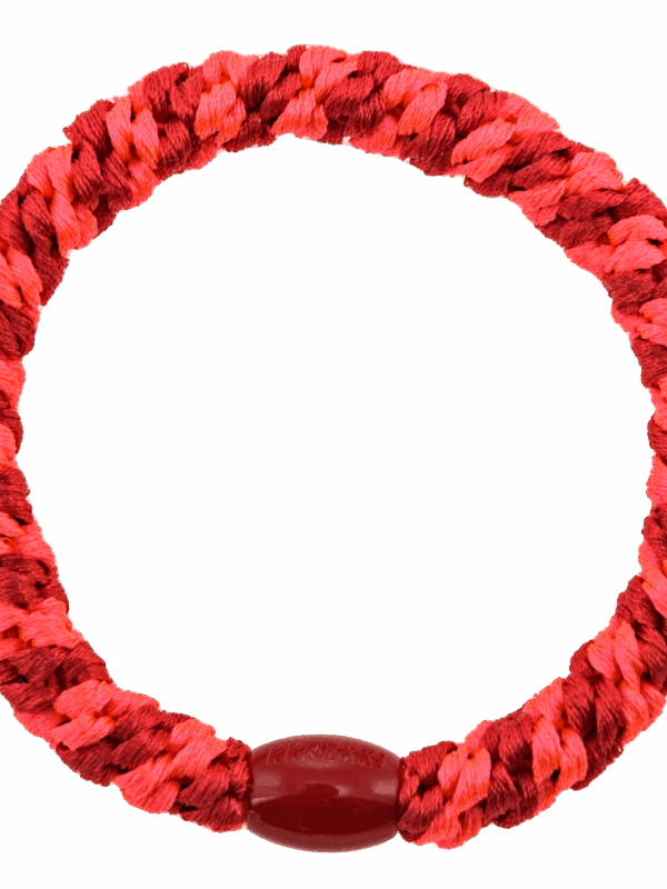 Neon Red, Pink Stripe